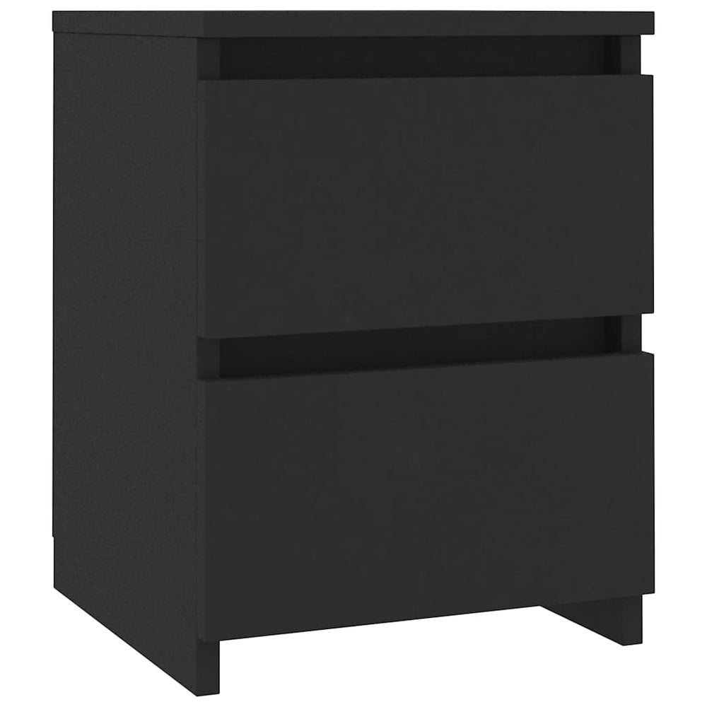 vidaXL Nightstand Black 30x30x40 cm Engineered Wood