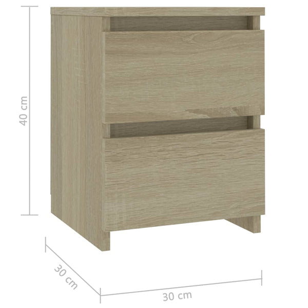Nachttisch Sonoma Eiche 30x30x40 cm