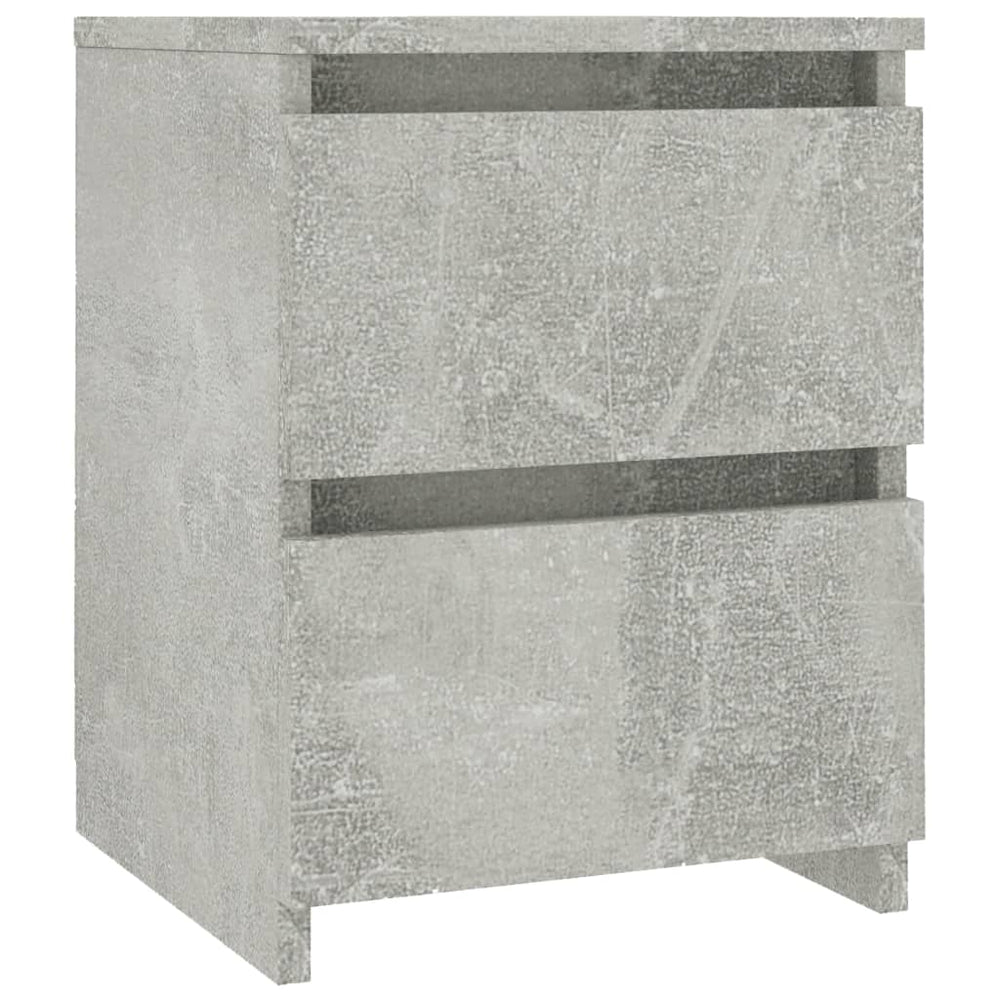 vidaXL Bedside Table Concrete Gray 30x30x40 cm Engineered Wood