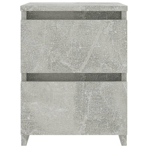 Nachttische 2er Set Betongrau 30x30x40cm