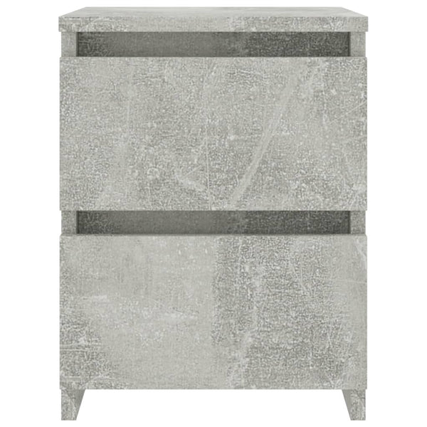 Nachttische 2er Set Betongrau 30x30x40cm