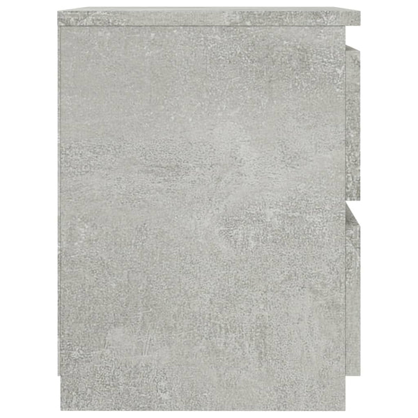Nachttische 2er Set Betongrau 30x30x40cm