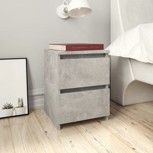 Nachttische 2er Set Betongrau 30x30x40cm