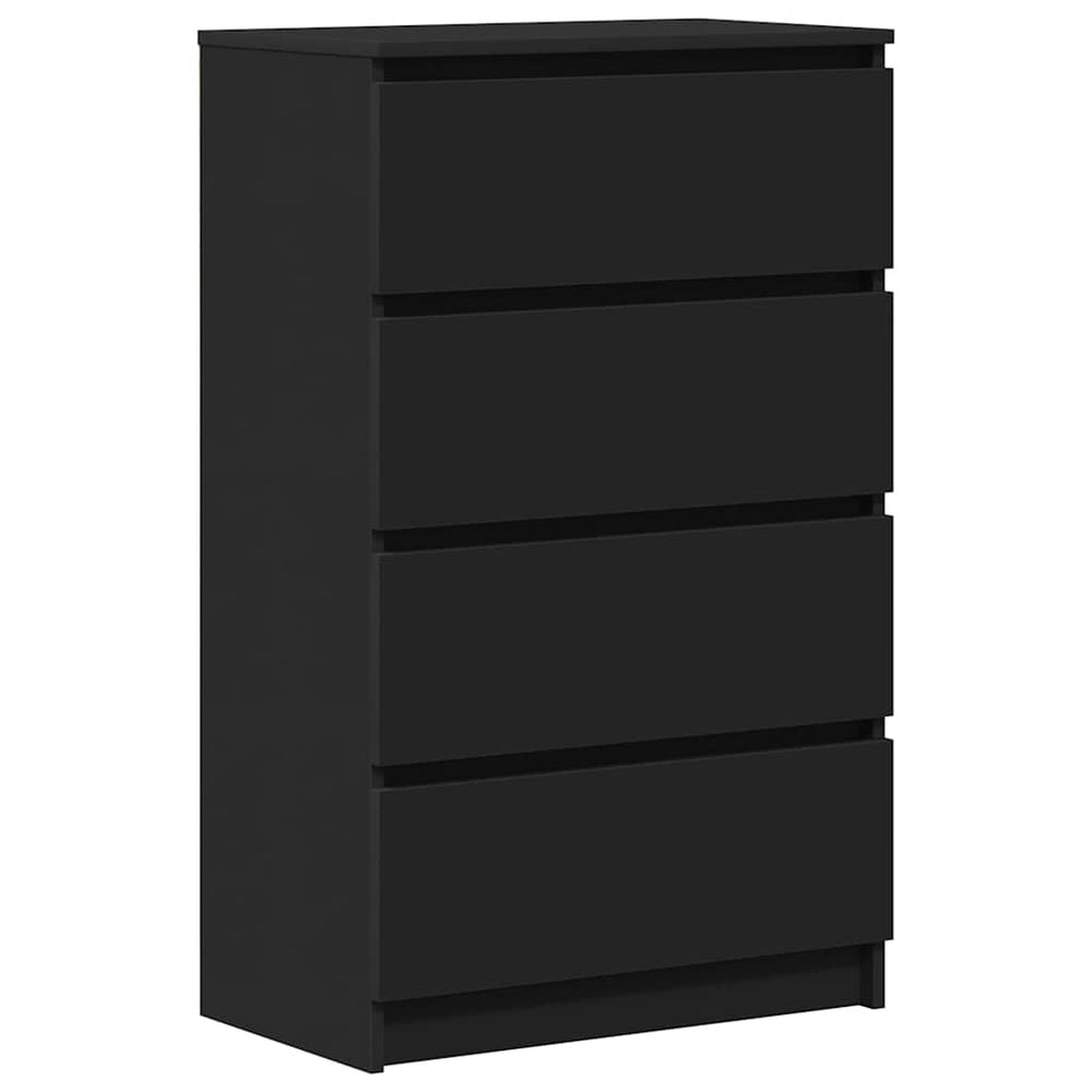 Schwarzes Sideboard 60 cm Holzwerkstoff