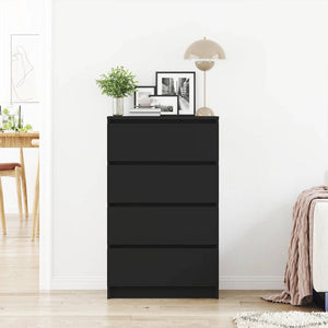 Schwarzes Sideboard 60 cm Holzwerkstoff