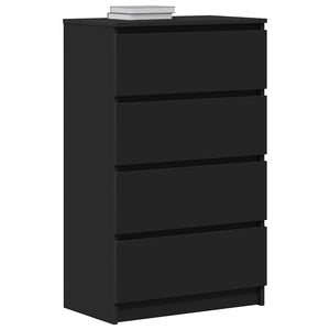 Schwarzes Sideboard 60 cm Holzwerkstoff