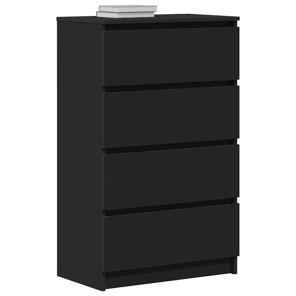Schwarzes Sideboard 60 cm Holzwerkstoff