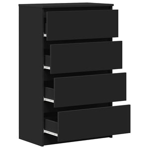 Schwarzes Sideboard 60 cm Holzwerkstoff