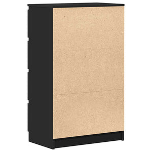 Schwarzes Sideboard 60 cm Holzwerkstoff