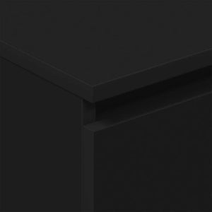 Schwarzes Sideboard 60 cm Holzwerkstoff