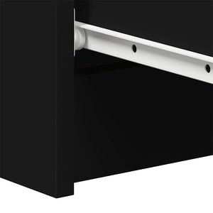Schwarzes Sideboard 60 cm Holzwerkstoff