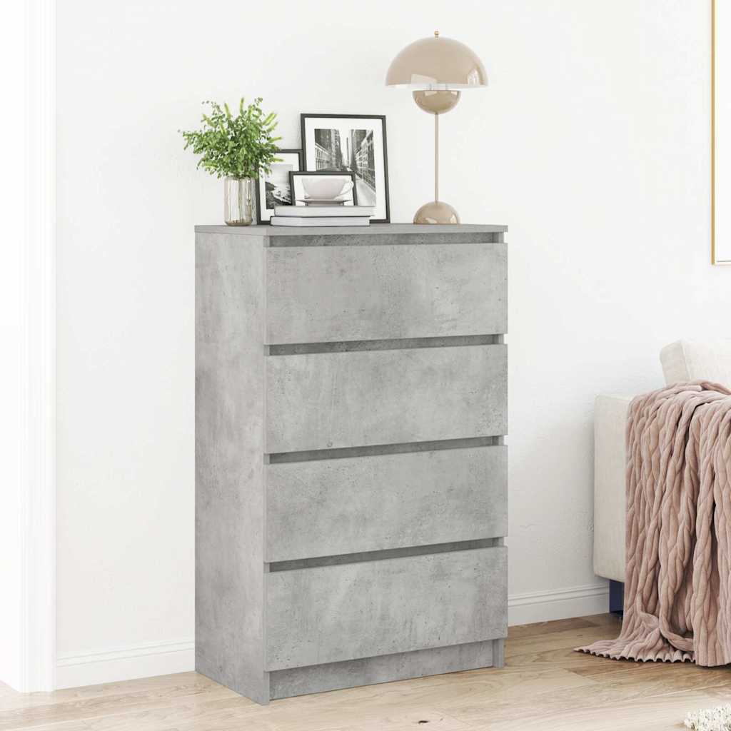 Betongraues Sideboard 60 cm