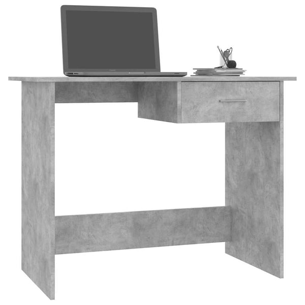 Betongrauer Schreibtisch 100x50 cm