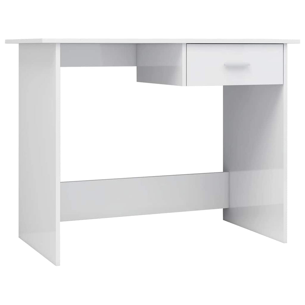 Hochglanz Weiß Schreibtisch 100x50 cm