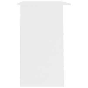 Schreibtisch Weiß mit Schubladen 110 cm