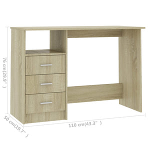 Schreibtisch Sonoma-Eiche 110x50 cm