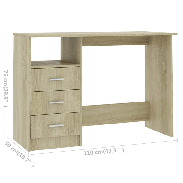 Schreibtisch Sonoma-Eiche 110x50 cm
