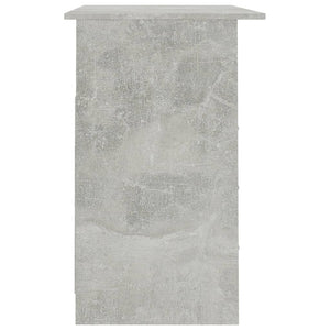 vidaXL Bureau avec tiroirs Gris béton 110x50x76 cm Bois d'ingénierie