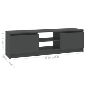 Grauer TV-Schrank, 120 cm