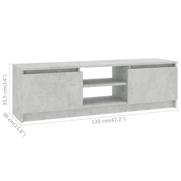 TV-Schrank Betongrau 120 cm