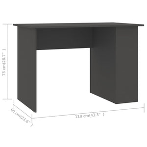 Grauer Schreibtisch 110 cm