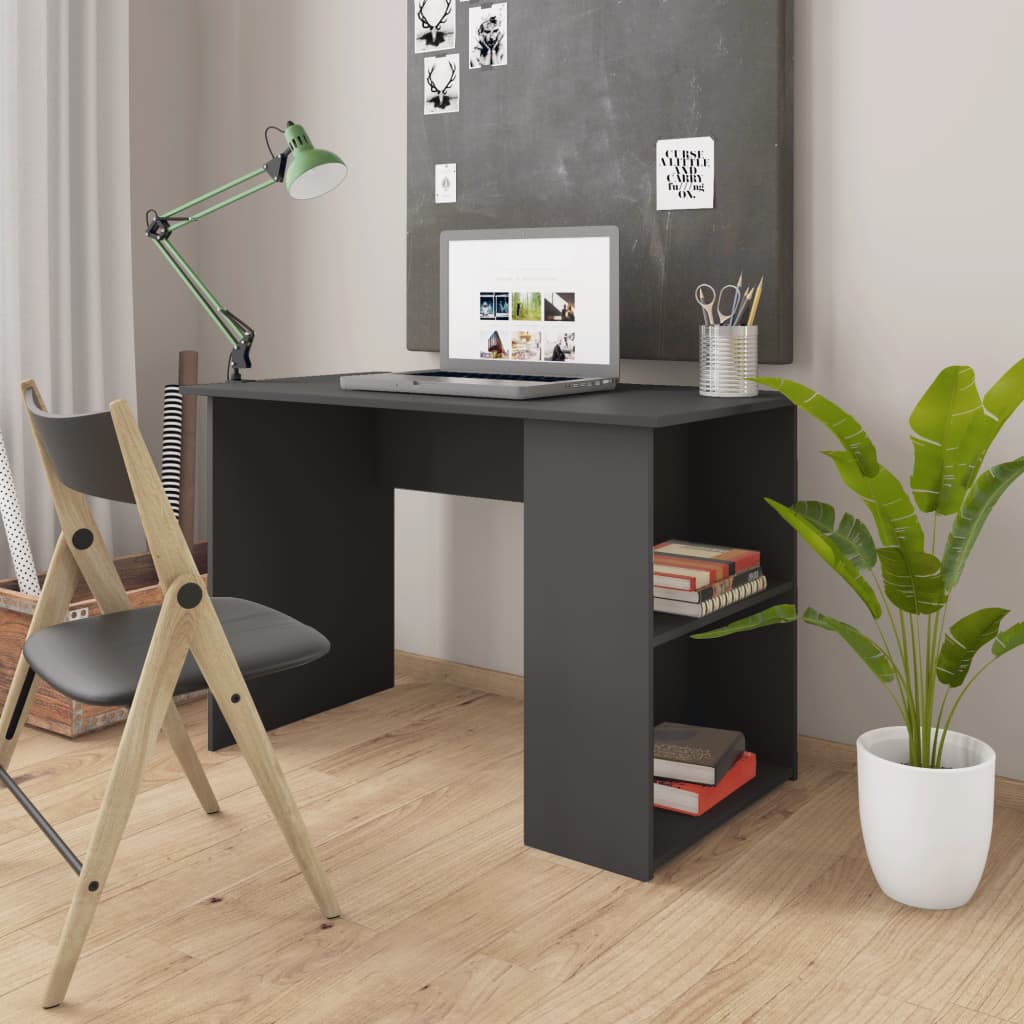 Grauer Schreibtisch 110 cm