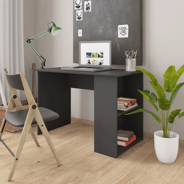 Grauer Schreibtisch 110 cm