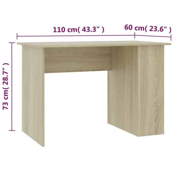 Schreibtisch Sonoma Eiche 110 cm
