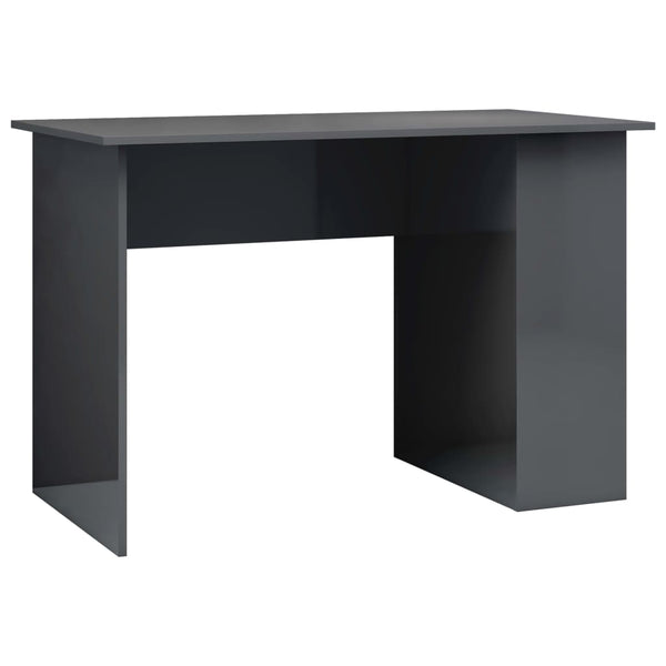 Schreibtisch Hochglanz Grau 110 cm