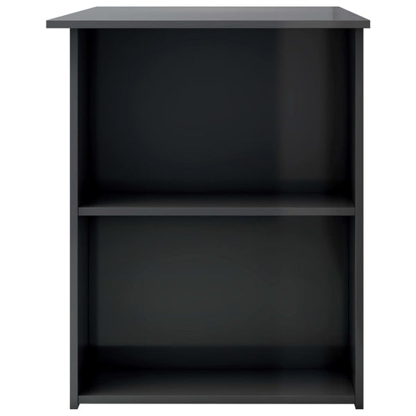 Schreibtisch Hochglanz Grau 110 cm