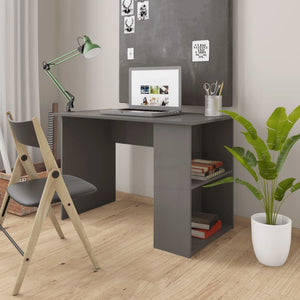 Schreibtisch Hochglanz Grau 110 cm