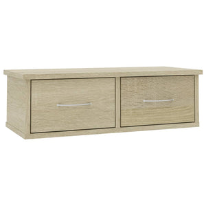 Wandregal mit Schubladen Sonoma-Eiche 60 cm
