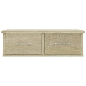 Wandregal mit Schubladen Sonoma-Eiche 60 cm