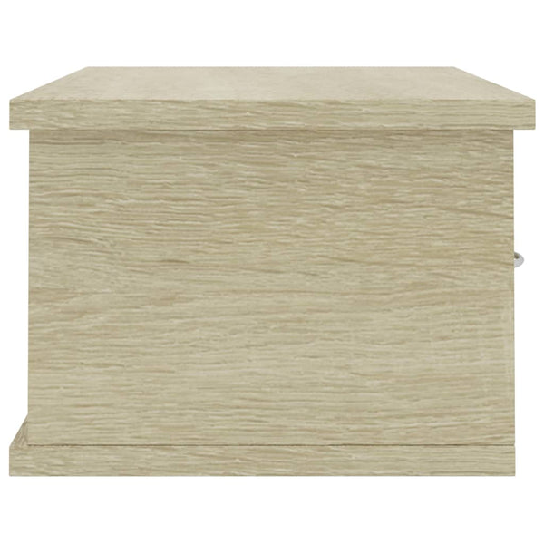 Wandregal mit Schubladen Sonoma-Eiche 60 cm