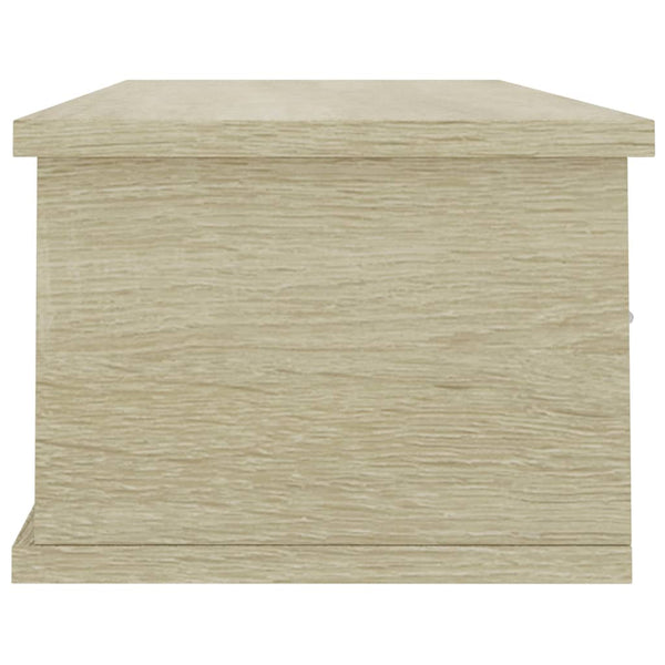 Wandregal mit Schubladen, Sonoma Eiche, 88 cm