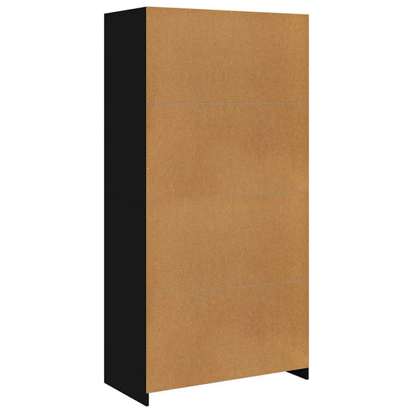 Schwarzer Kleiderschrank 100x50x200 cm