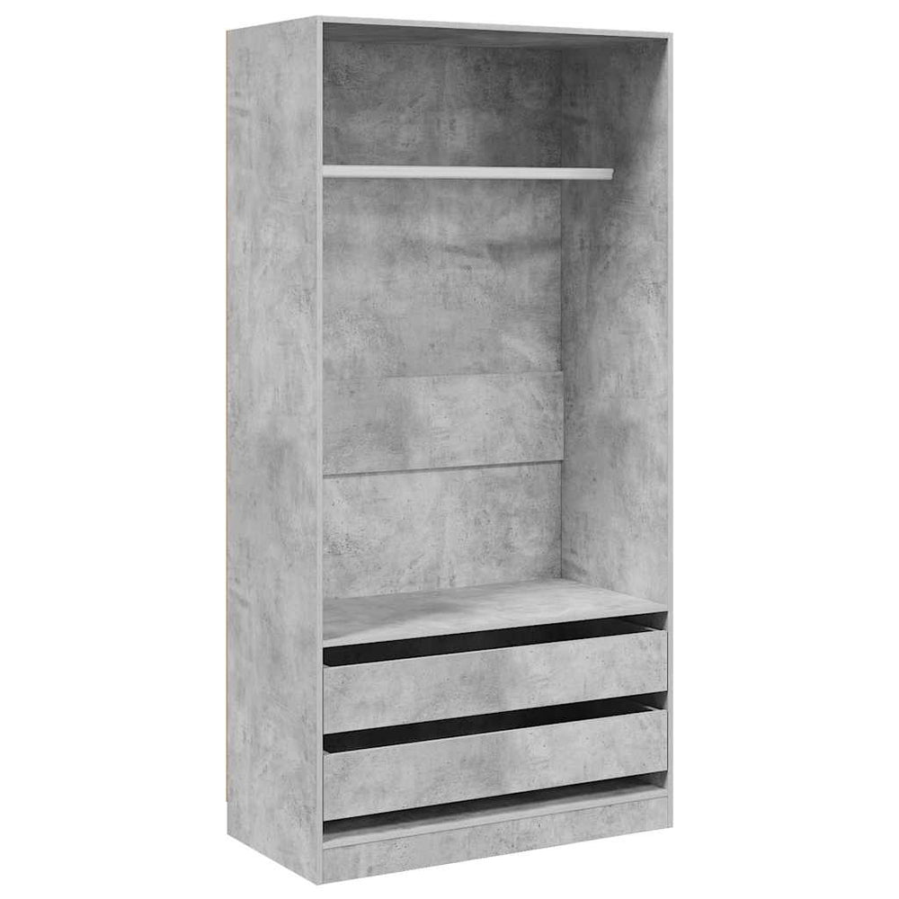 Kleiderschrank Betongrau 100x50x200 cm