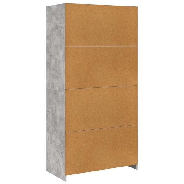 Kleiderschrank Betongrau 100x50x200 cm