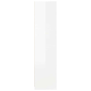 Hochglanz Kleiderschrank Weiß 100x50x200 cm