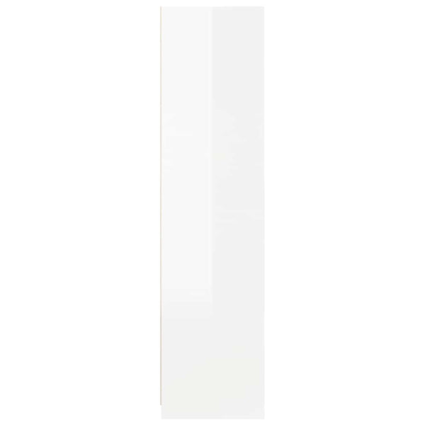 Hochglanz Kleiderschrank Weiß 100x50x200 cm