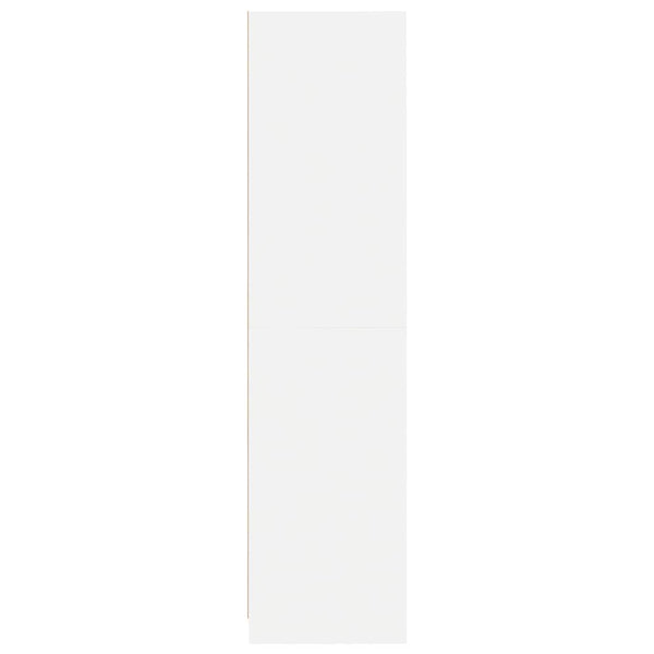 Weißer Kleiderschrank mit Schubladen 50x50x200