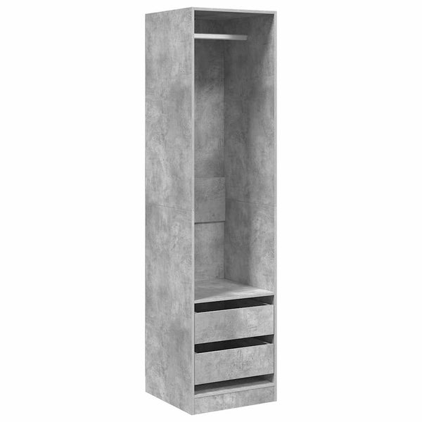 Kleiderschrank Betongrau 50x50x200cm