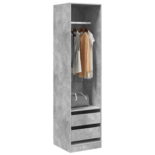Kleiderschrank Betongrau 50x50x200cm