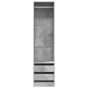 Kleiderschrank Betongrau 50x50x200cm