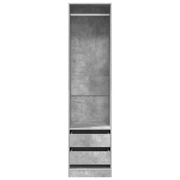 Kleiderschrank Betongrau 50x50x200cm