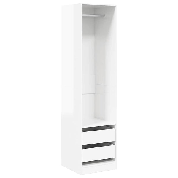 Hochglanz Kleiderschrank Weiß 50x50x200 cm