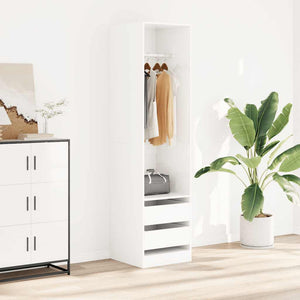 Hochglanz Kleiderschrank Weiß 50x50x200 cm
