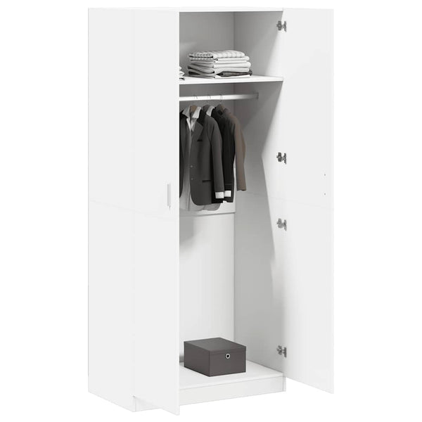 Weißer Kleiderschrank 90x52x200 cm