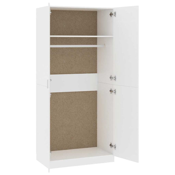 Weißer Kleiderschrank 90x52x200 cm