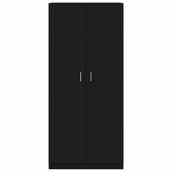 Schwarzer Kleiderschrank 90x52x200 cm